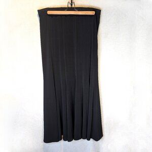 Black Bellissima long flowing paneled skirt Size 14